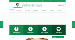 Desktop Screenshot of escueladelvalle.edu.ar